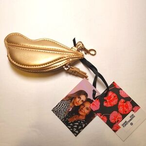 Diane Von Furstenburg x Target Gold Lips Coin Purse